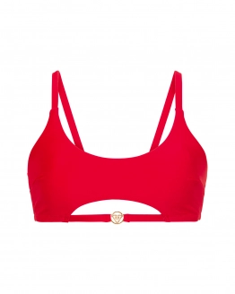 Red Without Push Up Bikini Top With U Cut Out S Vivien Vance